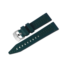 Vostok Europe Rocket N1 leather strap / 22 mm / green / silver buckle