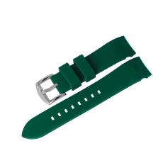 Vostok Europe Rocket N1 silicone strap / 22 mm / green / silver buckle