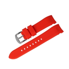 Vostok Europe Rocket N1 silicone strap / 22 mm / red / silver buckle