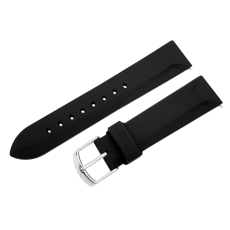 Vostok Europe Undine / Vilnelė Silikonarmband / 20 mm / schwarz / Schließe silbern