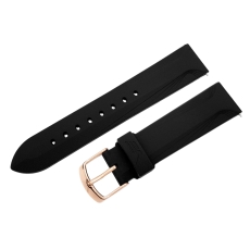 Vostok Europe Undine / Vilnelė Silikonarmband / 20 mm / schwarz / Schließe rose