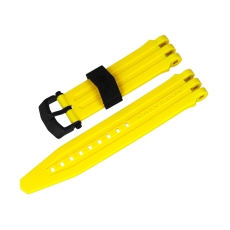 Vostok Europe VEareONE / Energia 2 silicone strap / 26 mm / yellow / black / black buckle